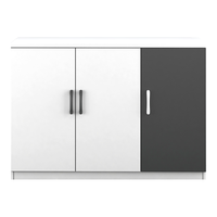  NG/奈高 现代简约 阳台柜  黑白色三门 2层