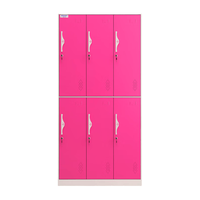  ZHONGWEI/中伟 GYG-6 拆装 六门更衣柜 门锁  2层