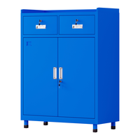  ZHONGWEI/中伟 GJG-4 加厚 工具柜  蓝色二斗双门 3层