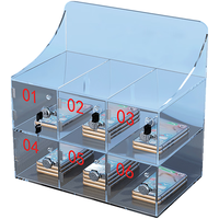  NG/奈高 透明 手机存放柜 锁  20*30*18cm 六门 2层
