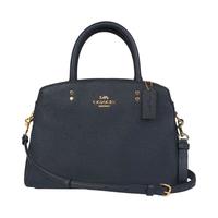 COACH 蔻驰 LILLIE系列 女士牛皮戴妃包 91146 IMMID 藏蓝色 中号