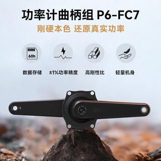  CYCPLUS/赛克加 高刚性轻量 功率计碳纤维曲柄牙盘盘片套装+功率计+碳曲柄+钛轴心
