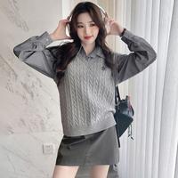  TONLION/唐狮 刺绣设计 女士针织马甲