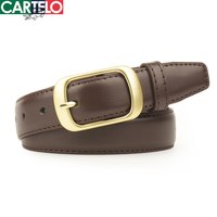 CARTELO/卡帝乐鳄鱼 小众设计风 女士皮带 90cm