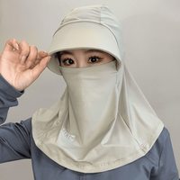 贤鹃 防紫外线 女士遮阳帽 护颈面罩