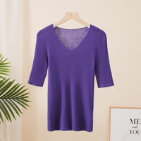  春竹 无缝 女士羊毛衫