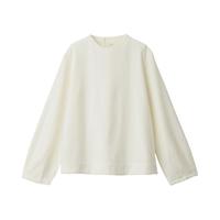 MUJI 無印良品 女士圆领长袖T恤 29AC727 白色 M