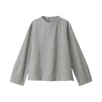 MUJI 無印良品 女士圆领长袖T恤 29AC727 灰色 L