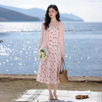 西遇 蕾丝拼接 女士针织开衫