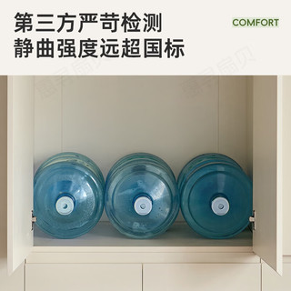  惠寻 分段式免拉手 实木衣柜 【五门】2米主柜+顶柜