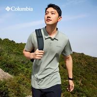 Columbia 户外春夏男子吸湿速干运动休闲POLO衫短袖T恤