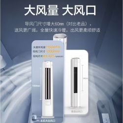 空调柜机 大3匹超省电 & 新一级能效变频冷暖 & 立式空调 家用客厅