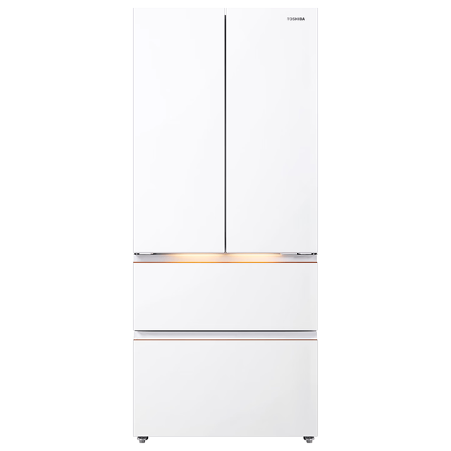 PLUS会员：东芝 大白梨系列 GR-RF528WI-PM1 风冷法式门冰箱 502L 贝母白