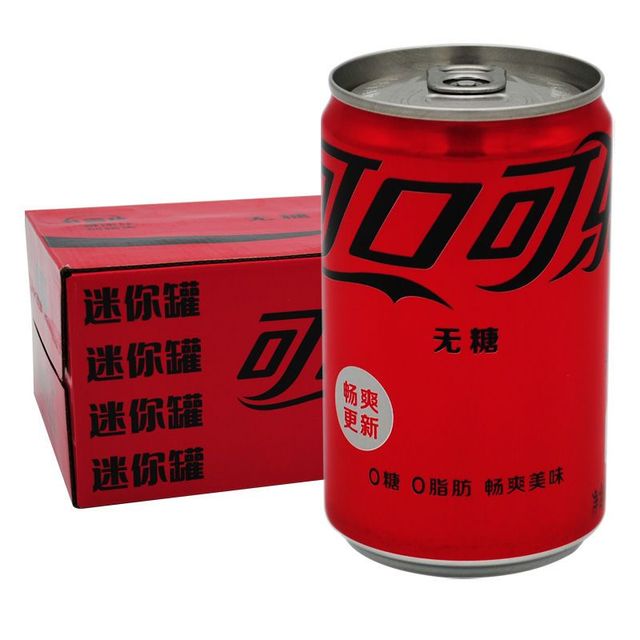 可口可乐 无糖碳酸饮料 200ml*12罐+6瓶