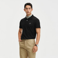  Biemlfdlkk/比音勒芬 抗菌凉感 男士短袖POLO衫 S （95） 07黑色