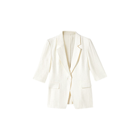  LANCY FROM25/朗姿 老钱风压褶 女士西装