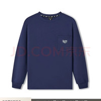 移动端、京东百亿补贴：斯凯奇 2025春秋男女同款圆领时尚潮流百搭运动打底衫L325U033 XL 海军蓝/00DU