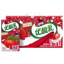 伊利 果味 草莓味乳饮料