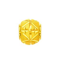 周大福 F219139 足金金转运珠 吊坠 工费48 0.65g