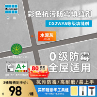 雷帝 水泥基填缝剂CG2WAS美缝剂抗污防霉卫生间防水室外墙露台地砖瓷砖 1604水泥灰 2kg