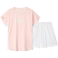  ERKE/鸿星尔克 透气 儿童套装 奶油甜桃 120