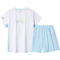  ERKE/鸿星尔克 透气 儿童套装 正白 120