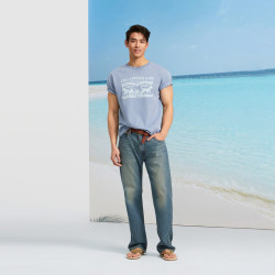 Levi's 冰酷系列26年春夏新款牛仔裤男凉感直筒防晒555宽松裤子 浅蓝色 32 (32)