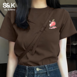 班尼路 100%纯棉 女士短袖T恤