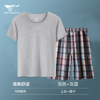 SEPTWOLVES/七匹狼 纯棉 男士睡衣套装