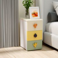 绣川 ST0320 绣川彩虹抽屉收纳柜 马卡龙色 素白三层