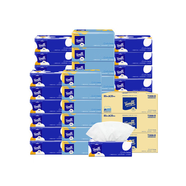 得宝 Mini系列抽纸 4层 80抽*18包*3箱