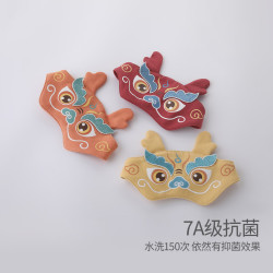 巴厘小猪 中国风 婴儿胎帽 41cm 木瓜黄