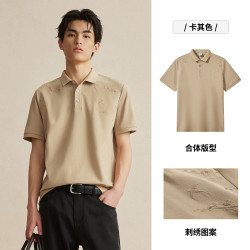 卡宾 凉感 男士Polo衫 50/175/L 卡其色35