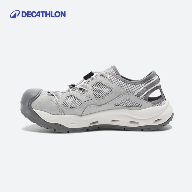 移动端：迪卡侬 户外溯溪鞋女户外涉水鞋沙滩郊野徒步溯溪鞋凉鞋NH900-2025年 卡其色 40