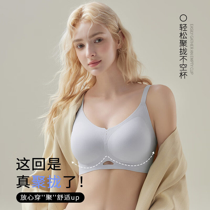 女士内衣小胸聚拢-浅兰