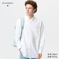 UNIQLO/优衣库 宽松 男士衬衫 00 白色 3XL