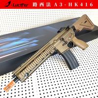 罗马仕 Hk416A5路西法A3忽必烈AR15软弹LDT发射器M4A1玩具模型MK软