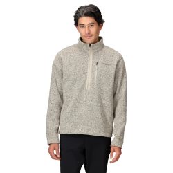 Marmot 男式 Drop Line 1/2 拉链, 桦树皮杂色