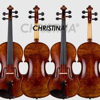 克莉丝蒂娜（Christina）进口欧料大师亲制小提琴S100B考级演奏4/4 乌木配件