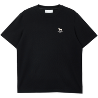 JACK&JONES/杰克琼斯 纯棉 男士T恤 M (175) E40黑色 常规