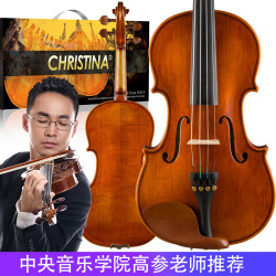 Christina 克莉丝蒂娜（Christina）V04手工实木小提琴初学入门专业考级进阶儿童成人乐器4/4亮光