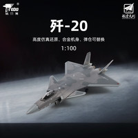 terebo 特尔博 1:100 歼20战斗机 合金仿真模型（航展纪念品）