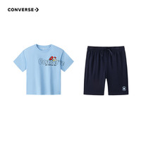 匡威 男女童凉感运动套装 短T+短裤 2件套