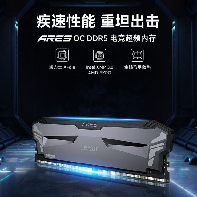 雷克沙 5600MHz高频率 DDR5内存条