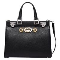 GUCCI 古驰 ZUMI系列 女士手提包 569712 1B90X 1000 黑色 小号