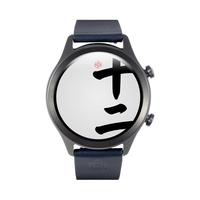 ticwatch C2 故宫联名款 智能手表 33mm 银色 不锈钢 遂空黑皮革表带( GPS、北斗、NFC)