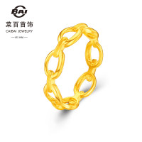 今日必买：菜百首饰 黄金戒指 5G工艺闪耀金戒指 2.58g YD