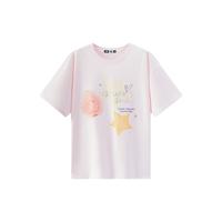 Semir/森马 纯棉 女士短袖T恤 梦幻粉60344 3XL