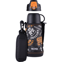  THERMOS/膳魔师 FJJ-600 大容量 儿童保温杯 双盖  黑色 600ml