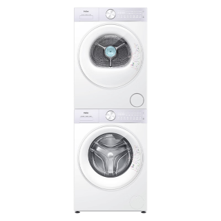 新品尝鲜：海尔 毛白白系列 XQG120-LE5MJ2WU1+GA120-SQ5MJ2WU1 热泵洗烘套装